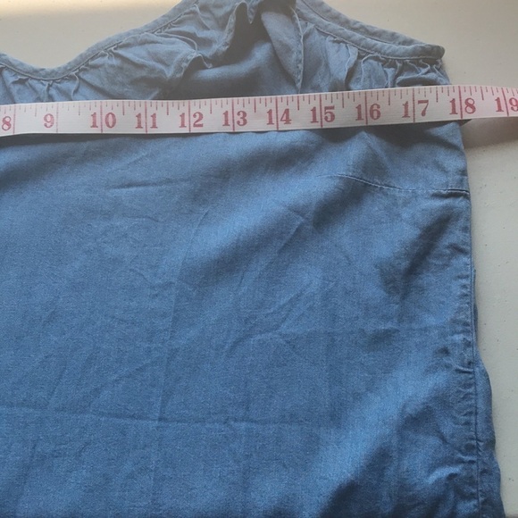 NÜMPH JUNIA chambray blue tank top 38 - Picture 7 of 10